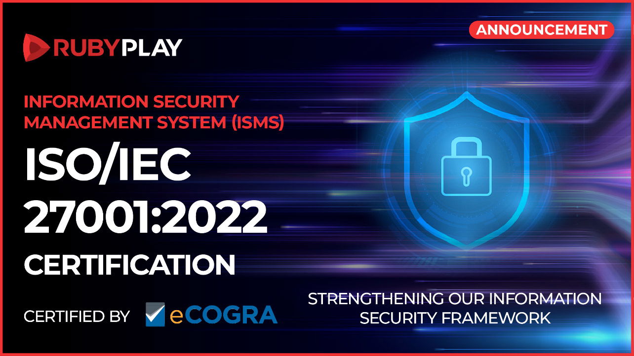 RubyPlay、ISO/IEC 27001:2022認証を取得しコンプライアンス体制を強化