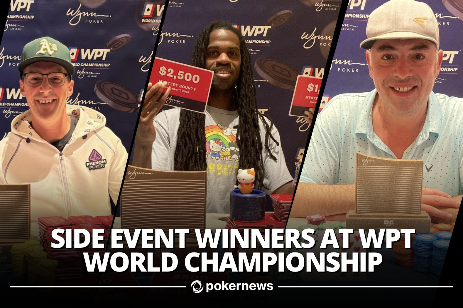 WPTワールドチャンピオンシップのサイドイベントでBaldwin、Arnwine、Wazwazが優勝