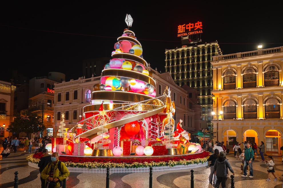 マカオの観光客数、クリスマス期間に724,800人に達成