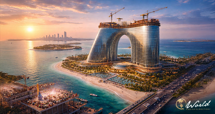 Wynn Al Marjan Islandのタワーが上棟、2027年の開業に向けて大きな節目を迎える