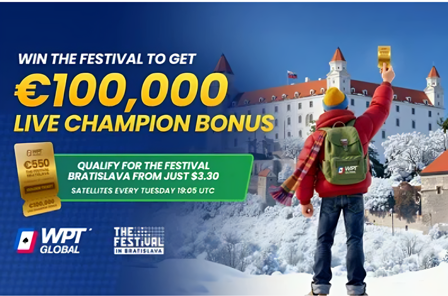 WPT Globalが「The Festival Bratislava」で€100,000のゴールデンパスを提供