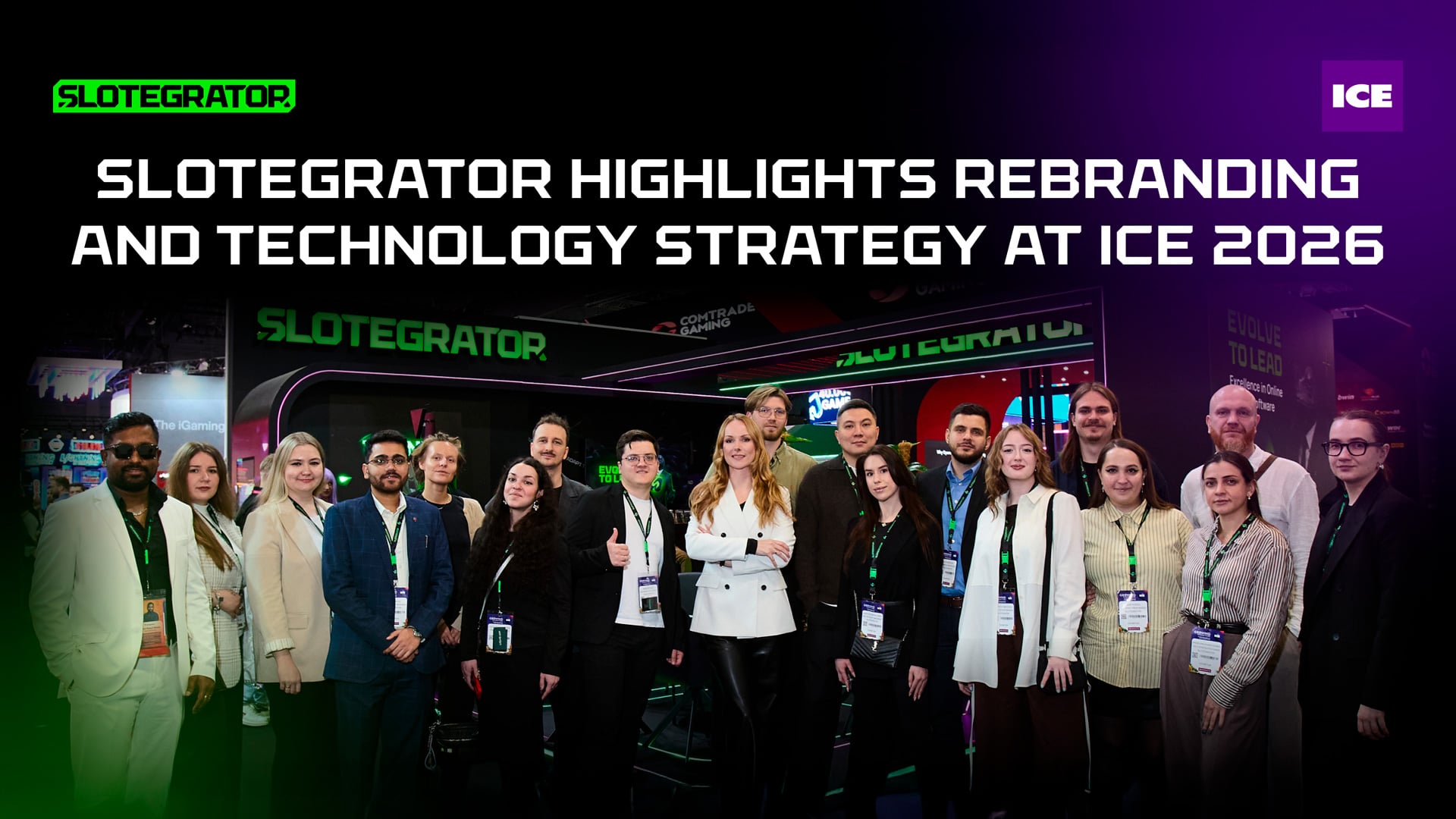 Slotegrator、新しいブランドイメージと技術革新をICEバルセロナ2026で発表