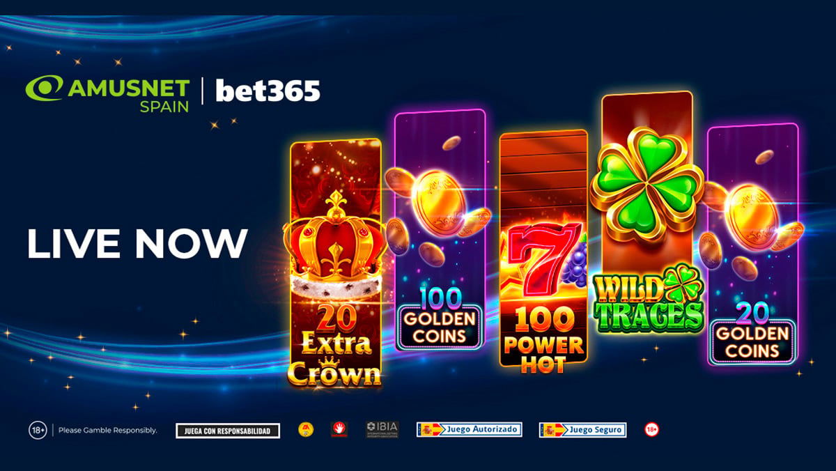 Amusnetがbet365プラットフォームでスペイン市場向けオンラインサービスを開始