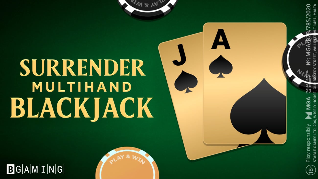 BGamingがSurrender Multihand Blackjackで新機能を導入